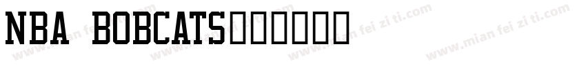 NBA Bobcats字体转换